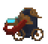 Hinge Harvester hook attack pixel animation